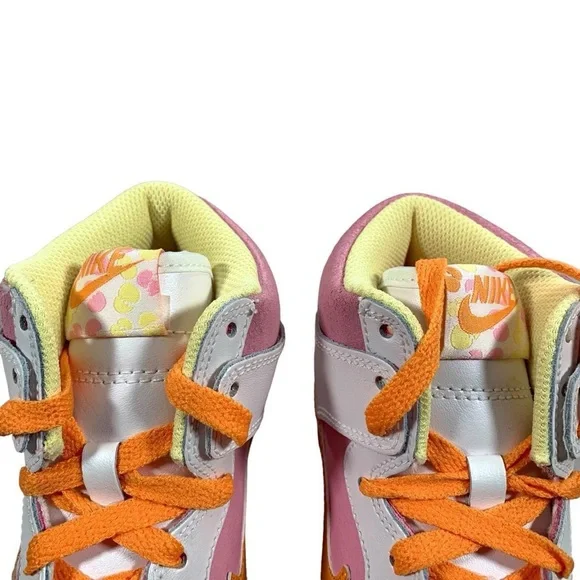 Vintage Nike Dunk High Easter Egg Melon Perfect Pink Lemon 2009 Sneakers Size 5Y